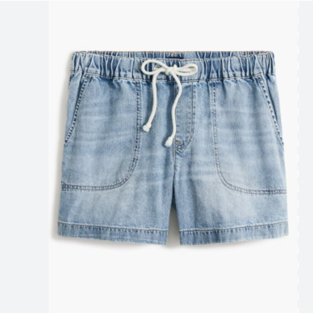 NWT J.Crew Drawstring Denim Shorts - size 28